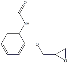 N-[2-(oxiran-2-ylmethoxy)phenyl]acetamide Struktur