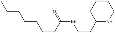 N-[2-(piperidin-2-yl)ethyl]octanamide Struktur