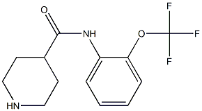 N-[2-(trifluoromethoxy)phenyl]piperidine-4-carboxamide Struktur