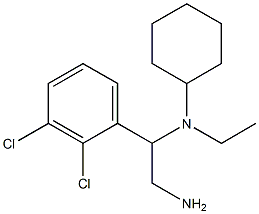 N-[2-amino-1-(2,3-dichlorophenyl)ethyl]-N-ethylcyclohexanamine Struktur