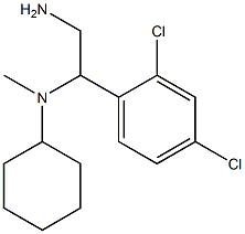 N-[2-amino-1-(2,4-dichlorophenyl)ethyl]-N-methylcyclohexanamine Struktur