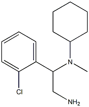 N-[2-amino-1-(2-chlorophenyl)ethyl]-N-methylcyclohexanamine Struktur