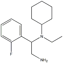 N-[2-amino-1-(2-fluorophenyl)ethyl]-N-ethylcyclohexanamine Struktur