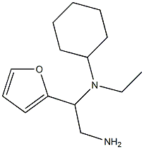 N-[2-amino-1-(2-furyl)ethyl]-N-cyclohexyl-N-ethylamine Struktur