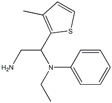 N-[2-amino-1-(3-methylthien-2-yl)ethyl]-N-ethyl-N-phenylamine Struktur