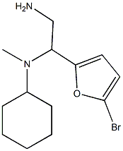 N-[2-amino-1-(5-bromo-2-furyl)ethyl]-N-cyclohexyl-N-methylamine Struktur