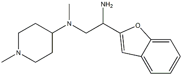 N-[2-amino-2-(1-benzofuran-2-yl)ethyl]-N,1-dimethylpiperidin-4-amine Struktur