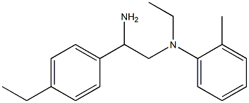 N-[2-amino-2-(4-ethylphenyl)ethyl]-N-ethyl-2-methylaniline Struktur