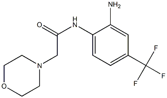 N-[2-amino-4-(trifluoromethyl)phenyl]-2-(morpholin-4-yl)acetamide Struktur