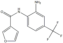 N-[2-amino-4-(trifluoromethyl)phenyl]-3-furamide Struktur