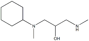 N-[2-hydroxy-3-(methylamino)propyl]-N-methylcyclohexanamine Struktur