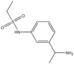 N-[3-(1-aminoethyl)phenyl]ethanesulfonamide Struktur