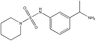 N-[3-(1-aminoethyl)phenyl]piperidine-1-sulfonamide Struktur