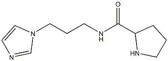 N-[3-(1H-imidazol-1-yl)propyl]pyrrolidine-2-carboxamide Struktur