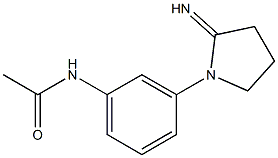 N-[3-(2-iminopyrrolidin-1-yl)phenyl]acetamide Struktur