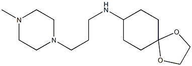 N-[3-(4-methylpiperazin-1-yl)propyl]-1,4-dioxaspiro[4.5]decan-8-amine Struktur