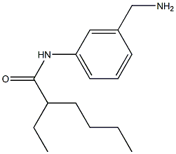 N-[3-(aminomethyl)phenyl]-2-ethylhexanamide Struktur