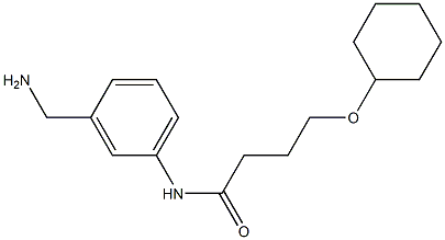 N-[3-(aminomethyl)phenyl]-4-(cyclohexyloxy)butanamide Struktur