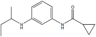 N-[3-(butan-2-ylamino)phenyl]cyclopropanecarboxamide Struktur