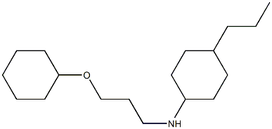 N-[3-(cyclohexyloxy)propyl]-4-propylcyclohexan-1-amine Struktur