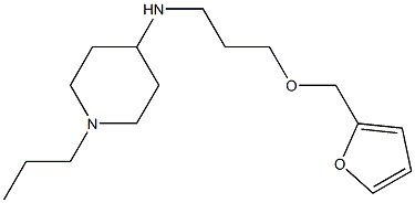 N-[3-(furan-2-ylmethoxy)propyl]-1-propylpiperidin-4-amine Struktur