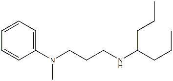 N-[3-(heptan-4-ylamino)propyl]-N-methylaniline Struktur