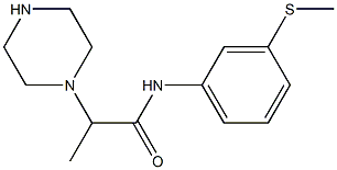 N-[3-(methylsulfanyl)phenyl]-2-(piperazin-1-yl)propanamide Struktur