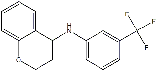 N-[3-(trifluoromethyl)phenyl]-3,4-dihydro-2H-1-benzopyran-4-amine Struktur