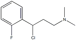 N-[3-chloro-3-(2-fluorophenyl)propyl]-N,N-dimethylamine Struktur