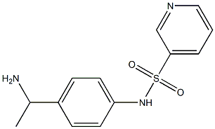 N-[4-(1-aminoethyl)phenyl]pyridine-3-sulfonamide Struktur