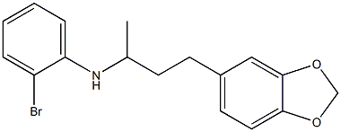 N-[4-(2H-1,3-benzodioxol-5-yl)butan-2-yl]-2-bromoaniline Struktur