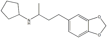 N-[4-(2H-1,3-benzodioxol-5-yl)butan-2-yl]cyclopentanamine Struktur