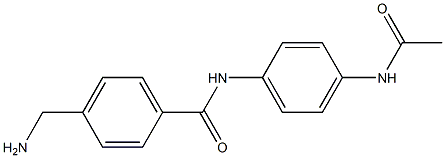 N-[4-(acetylamino)phenyl]-4-(aminomethyl)benzamide Struktur