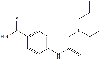 N-[4-(aminocarbonothioyl)phenyl]-2-(dipropylamino)acetamide Struktur