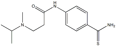 N-[4-(aminocarbonothioyl)phenyl]-3-[isopropyl(methyl)amino]propanamide Struktur