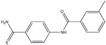 N-[4-(aminocarbonothioyl)phenyl]-3-methylbenzamide Struktur