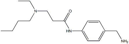 N-[4-(aminomethyl)phenyl]-3-[butyl(ethyl)amino]propanamide Struktur