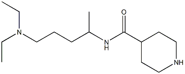 N-[5-(diethylamino)pentan-2-yl]piperidine-4-carboxamide Struktur