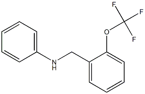 N-{[2-(trifluoromethoxy)phenyl]methyl}aniline Struktur