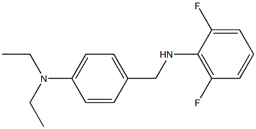 N-{[4-(diethylamino)phenyl]methyl}-2,6-difluoroaniline Struktur