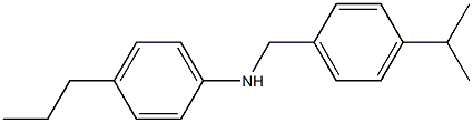 N-{[4-(propan-2-yl)phenyl]methyl}-4-propylaniline Struktur