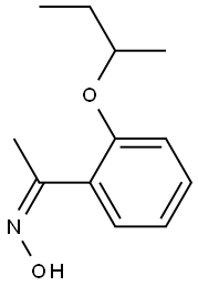 N-{1-[2-(butan-2-yloxy)phenyl]ethylidene}hydroxylamine Struktur