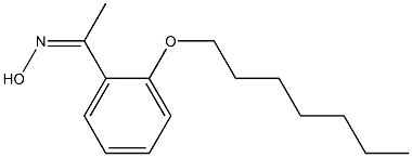 N-{1-[2-(heptyloxy)phenyl]ethylidene}hydroxylamine Struktur