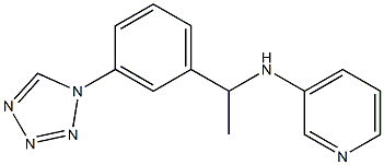 N-{1-[3-(1H-1,2,3,4-tetrazol-1-yl)phenyl]ethyl}pyridin-3-amine Struktur