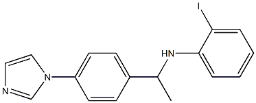 N-{1-[4-(1H-imidazol-1-yl)phenyl]ethyl}-2-iodoaniline Struktur