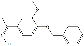 N-{1-[4-(benzyloxy)-3-methoxyphenyl]ethylidene}hydroxylamine Struktur