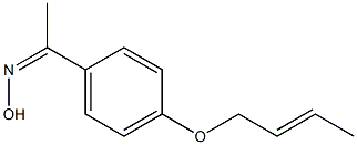 N-{1-[4-(but-2-en-1-yloxy)phenyl]ethylidene}hydroxylamine Struktur