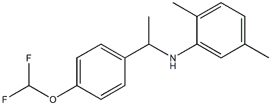 N-{1-[4-(difluoromethoxy)phenyl]ethyl}-2,5-dimethylaniline Struktur