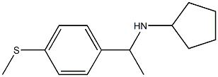 N-{1-[4-(methylsulfanyl)phenyl]ethyl}cyclopentanamine Struktur