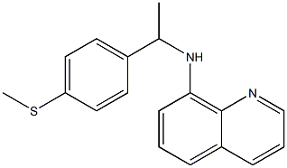 N-{1-[4-(methylsulfanyl)phenyl]ethyl}quinolin-8-amine Struktur